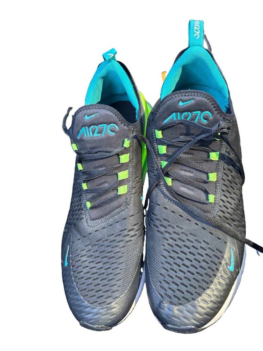 Mens Nike Air Max 270 Anthracite Volt Black Size 14 Running Shoes Dj5136-001